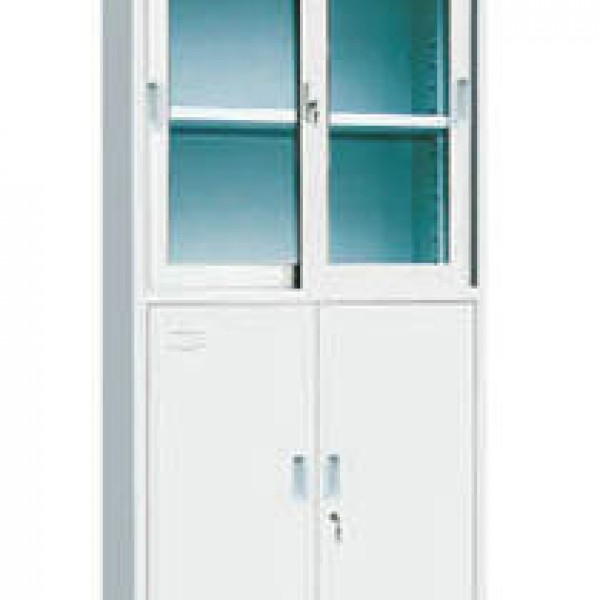 上移玻下對開柜